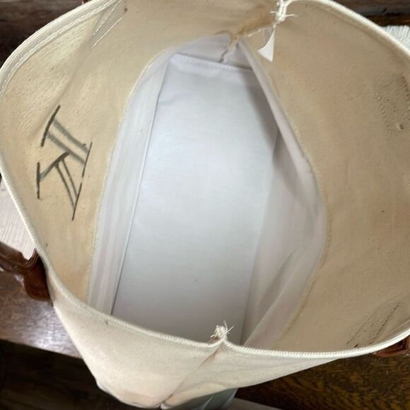 HOME EMBELLISH COLLECTION Monogrammed K Canvas Tote Beach Overnight Bag Large - Picture 7 of 8